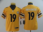 Youth Nike Steelers 19 JuJu Smith Schuster Gold Inverted Legend Limited Jersey,baseball caps,new era cap wholesale,wholesale hats